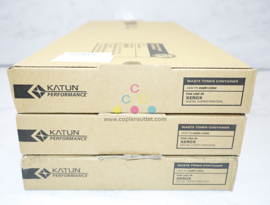 3 Compatible Katun WorkCentre 7655,7665,7675 Waste Toner Container 008R12990