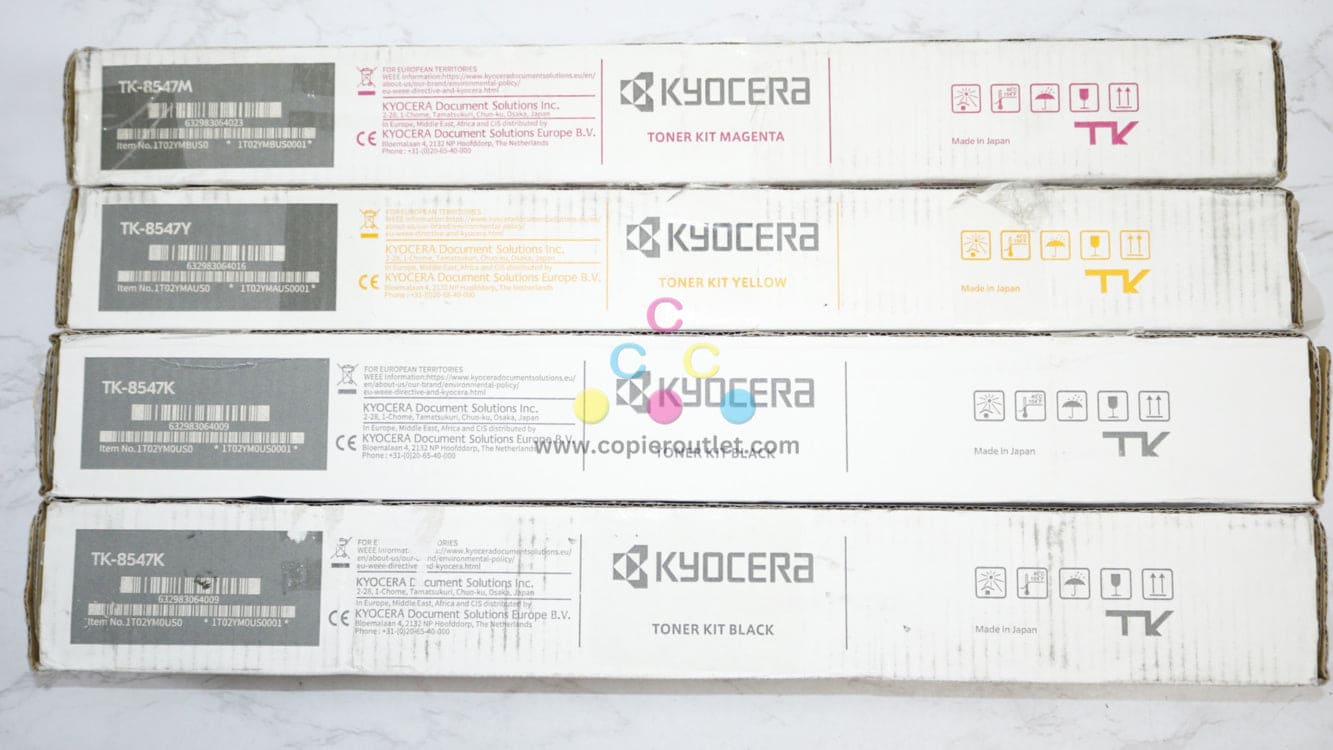 4 OEM Kyocera TASKalfa 4054ci,5054ci,CS4054ci,CS5054ci MYKK Toners TK-8547