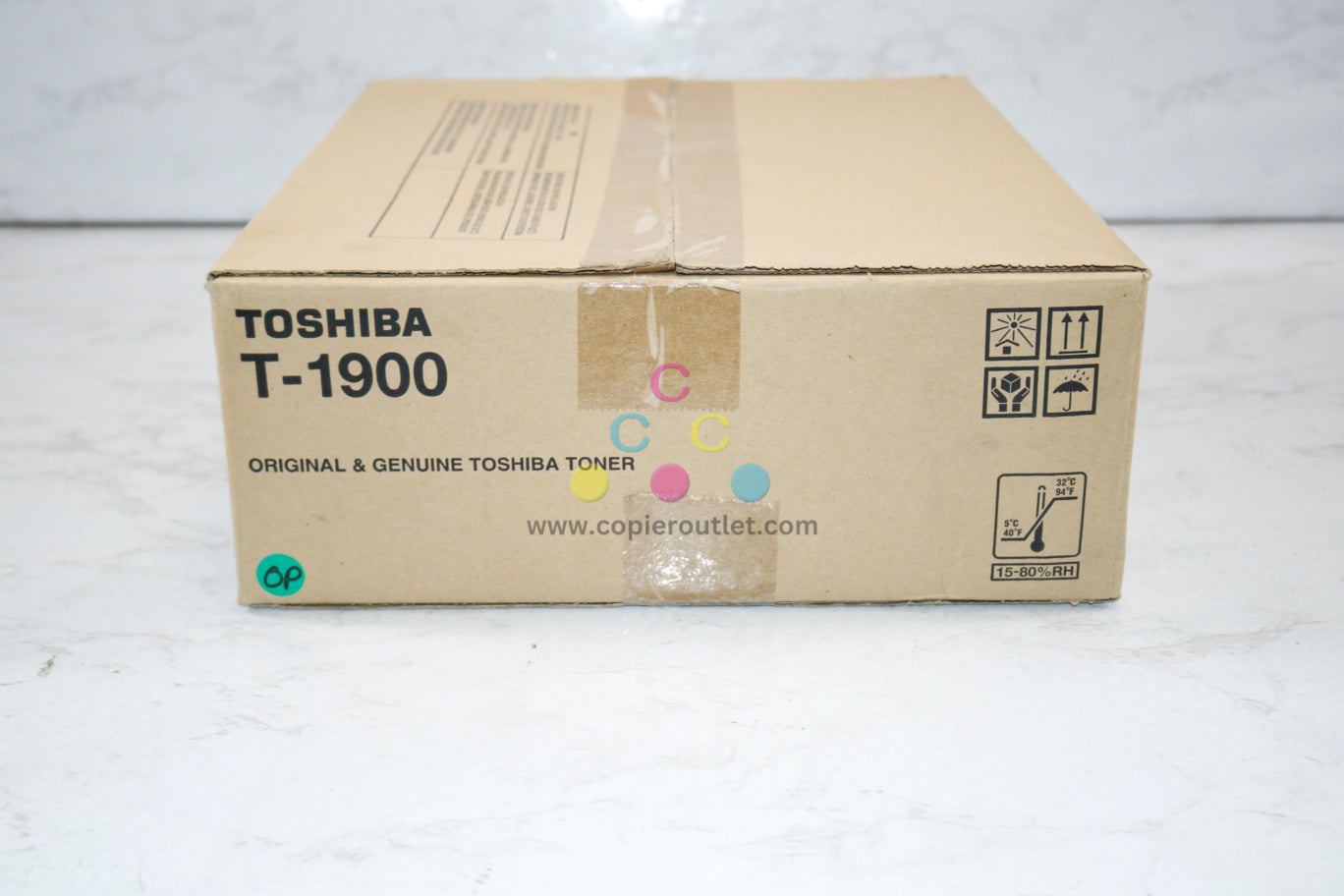 Open Genuine Toshiba T-1900 Black Toner for e-Studios 190F (1 Drum Unit and 2 Toners)