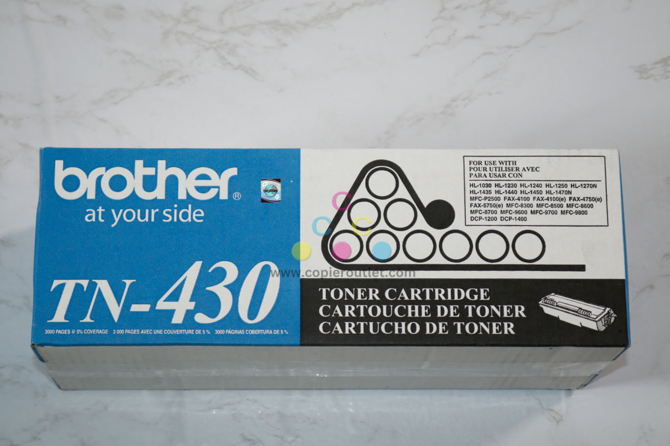 New OEM Brother DCP-1200, Fax-4100e, HL-1230, MFC-8300 Black Toner TN-430 / TN430