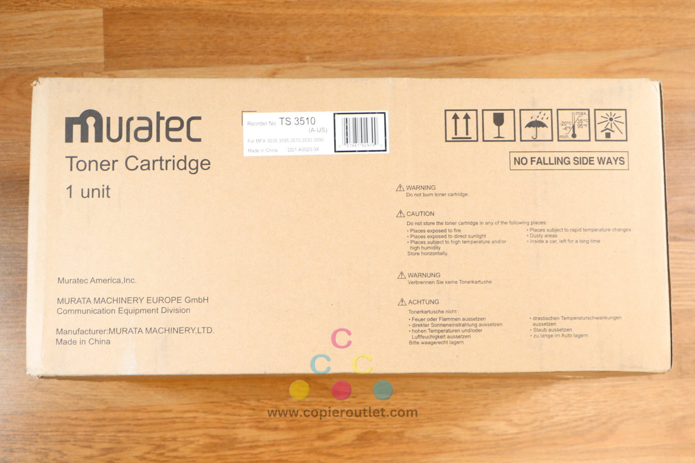 Genuine Muratec TS-3510 K Toner Cartridge MFX-3510 MFX-3530 MFX-3595X Same Day!!