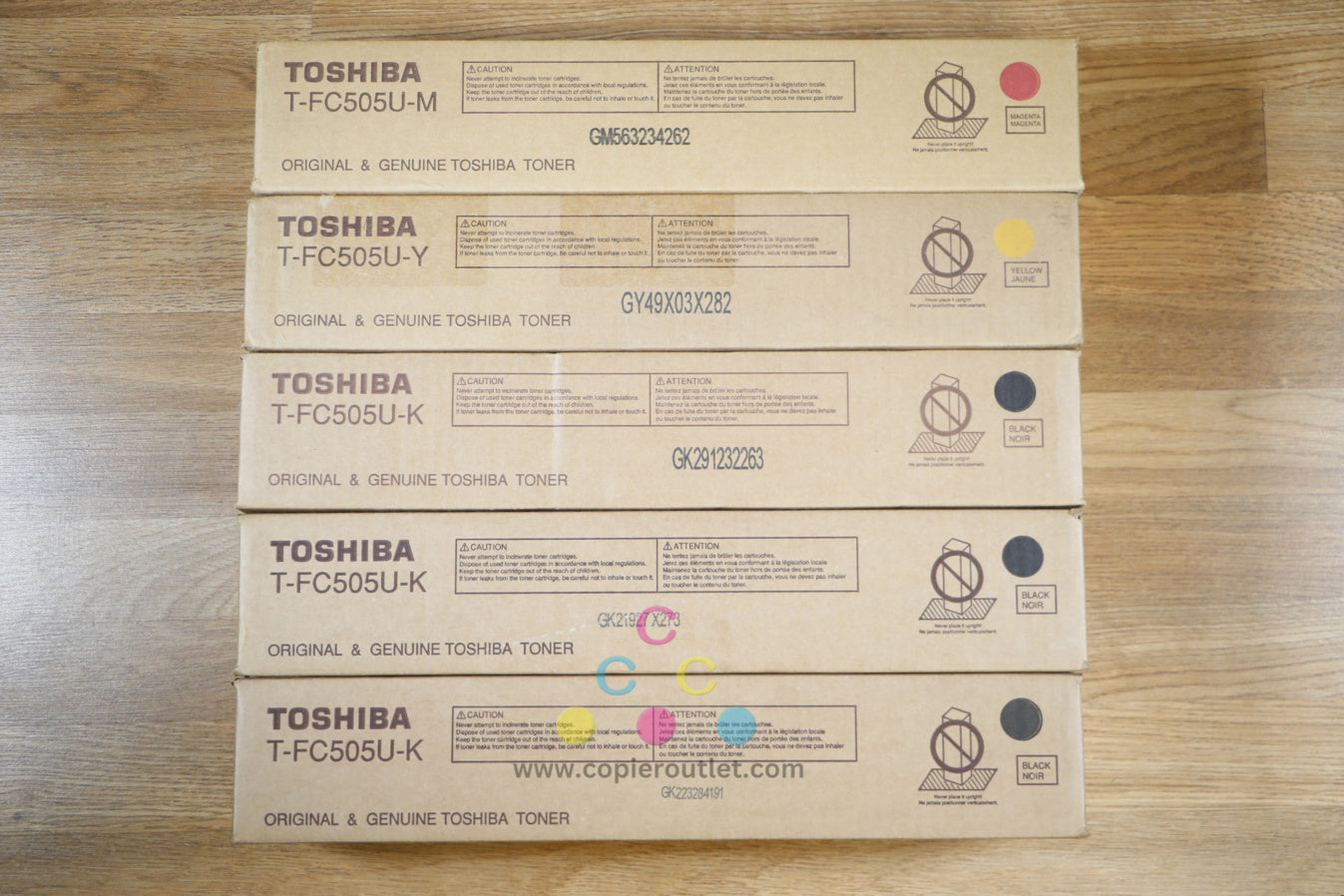 Toshiba T-FC505U MYKKK Toner e-STUDIO 2505AC 3005AC 3505AC 4505AC Same Day Ship