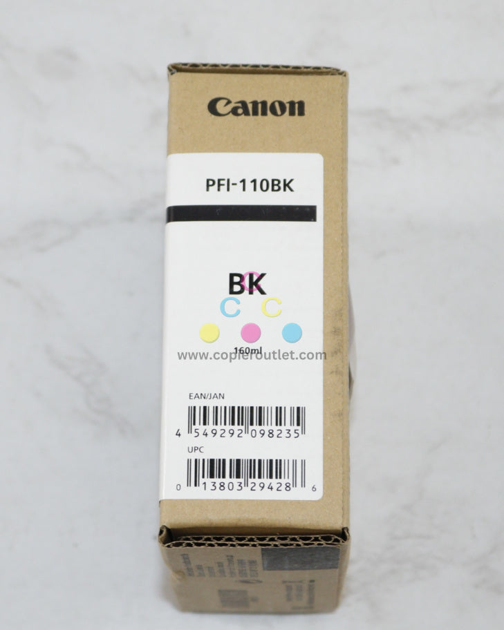 New OEM Canon TX2000,TX3000,TX4000 Black Pigment Ink PFI-110BK/2364C001[AA]