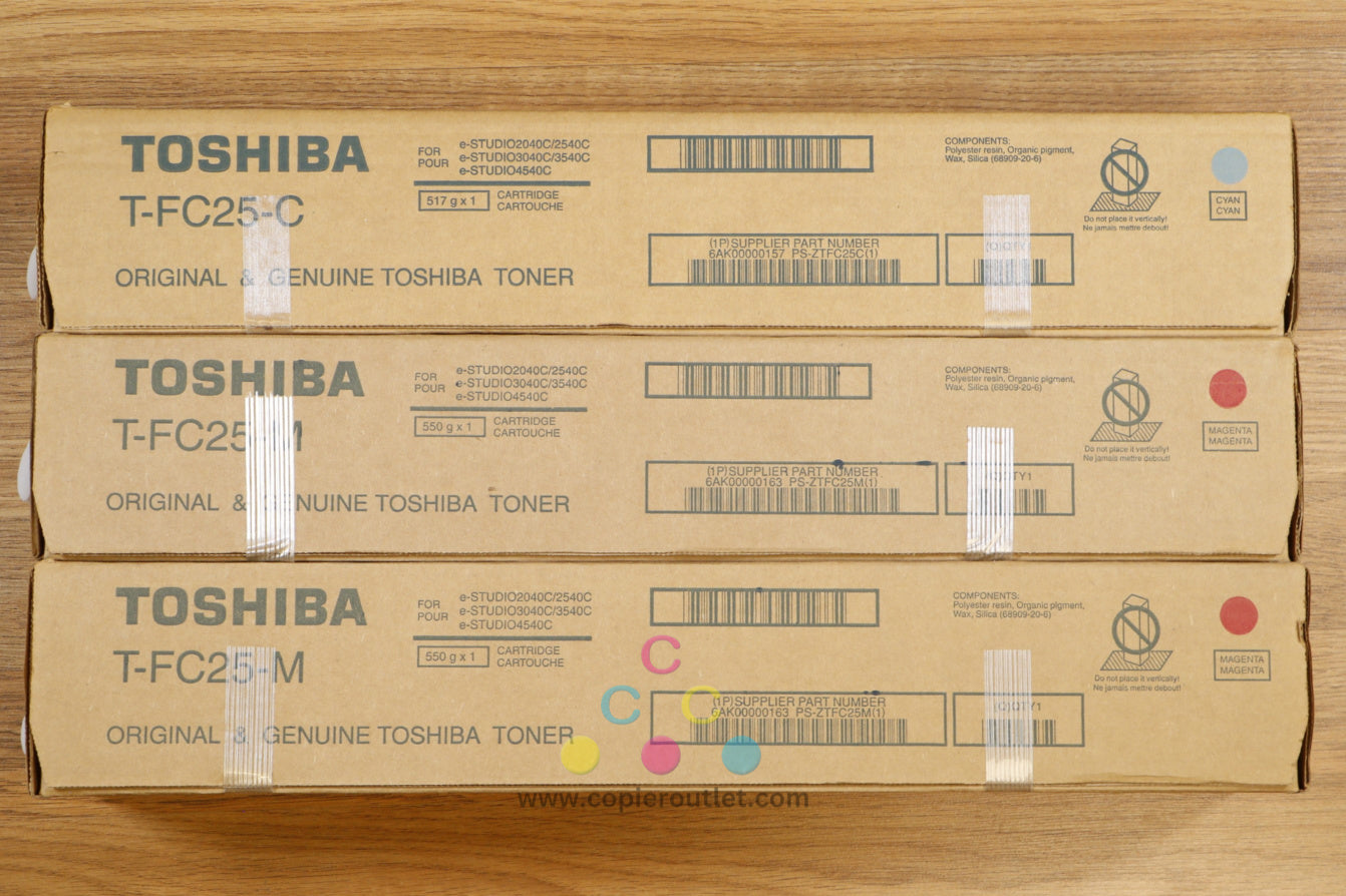 Genuine Toshiba T-FC25 CMM Toner Cartridge eSTUDIO 2040C 2540C 3040C 3540C 4540C