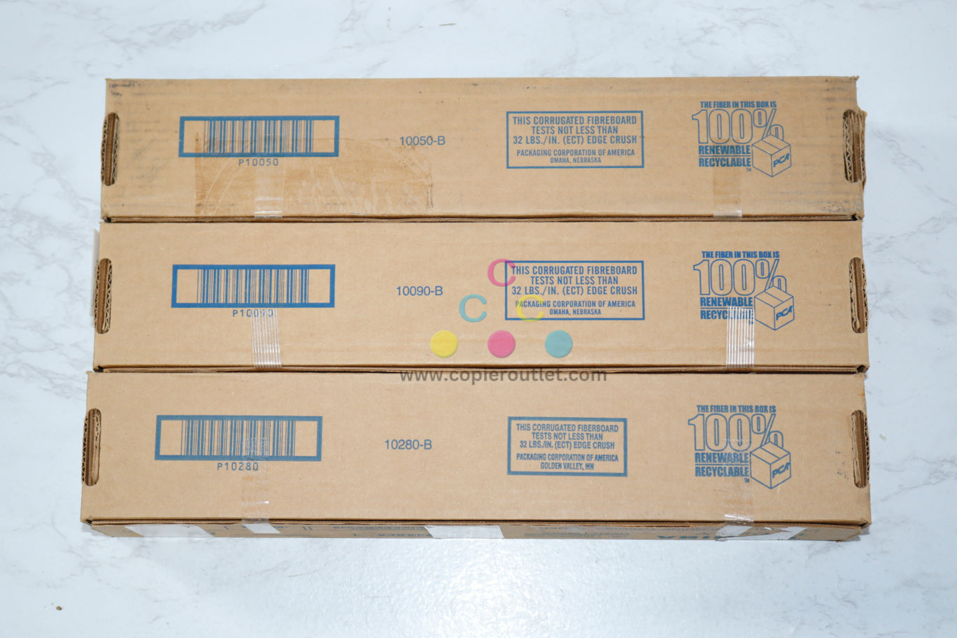 3 OEM Toshiba eSTUDIO 2330C,2820C,2830C,3520C,3530C T-FC28 CMY Toner Cartridges