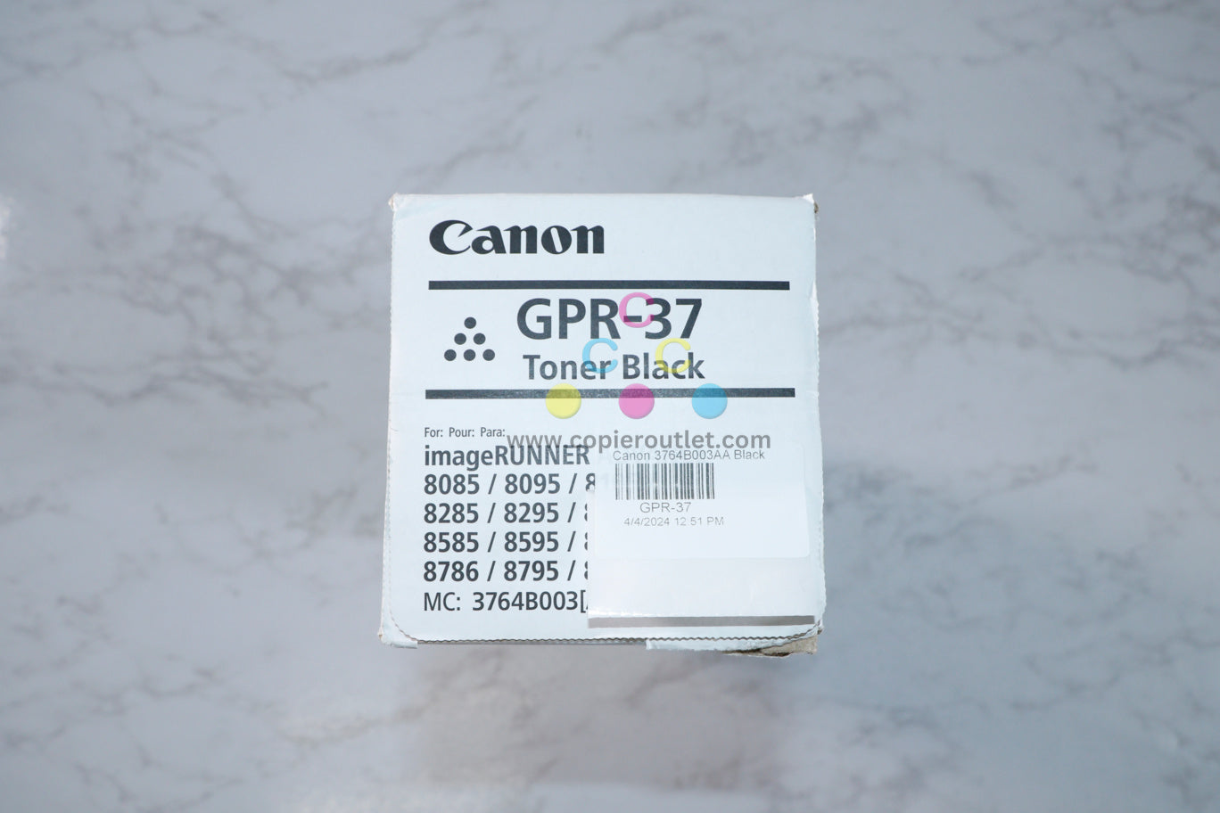 Cosmetic Canon iRA 8085/8095/8505/8285 Black Toner Cartridge GPR-37 3764B003AA