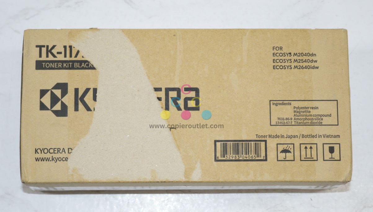 OEM Kyocera ECOSYS M2040dn,M2540dw,M2640idw Black Toner TK-1172, 1T02S50US0
