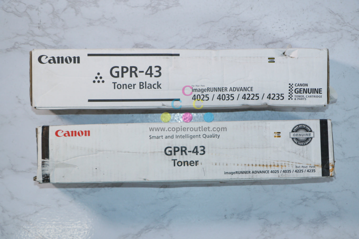 2 Cosmetic OEM Canon iR ADVANCE 4025,4035,4025,4035 Black Toner Cartridge GPR-43