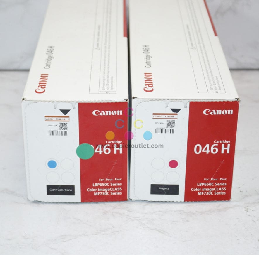 2 OEM Canon LBP650C,MF730C,MF735Cdw 046H CM Toners 1253C001AA,1252C001AA