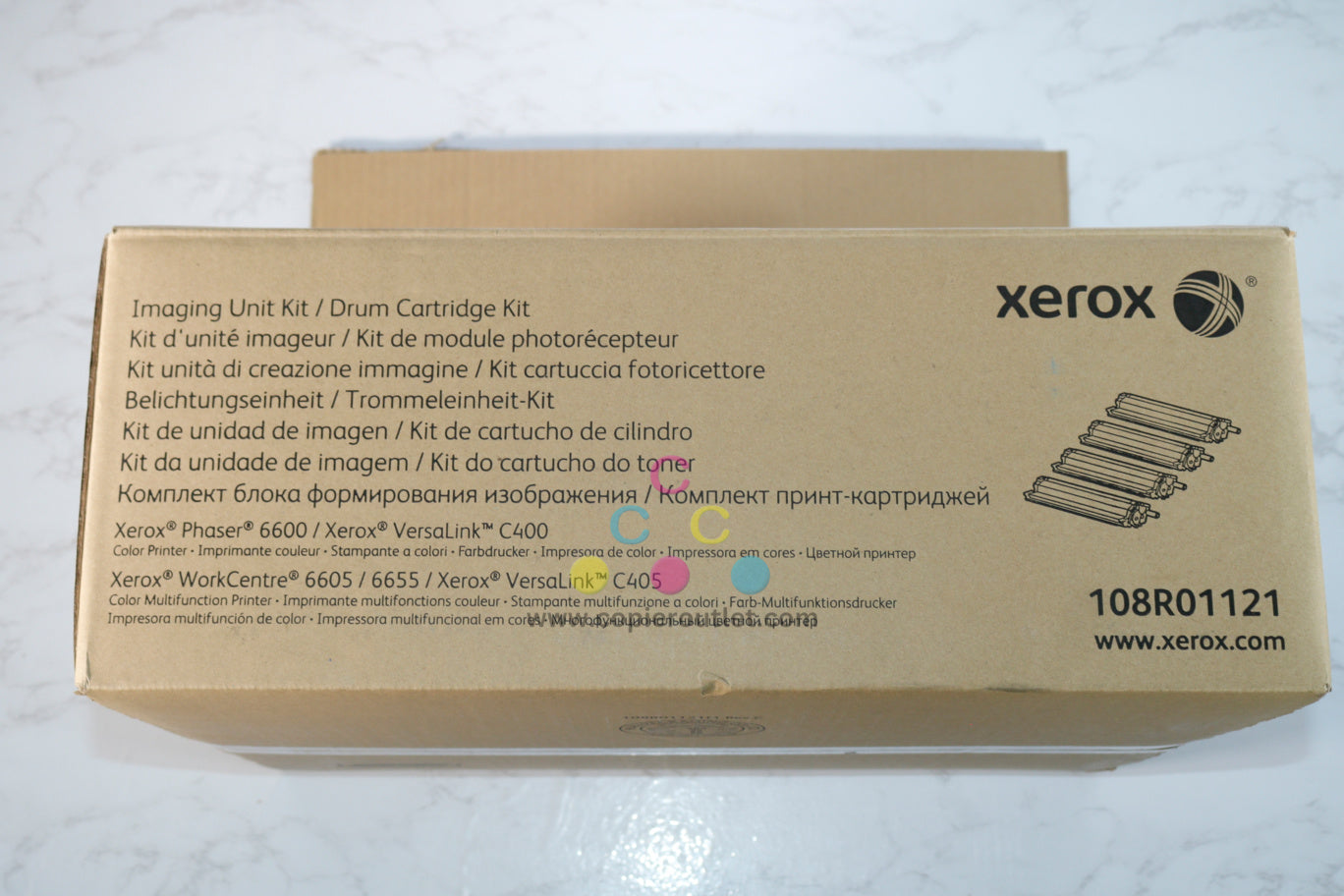 Open Genuine Xerox VersaLink C400,C405,WC6605,6655 CMYK Imaging Drum Kit 108R01121