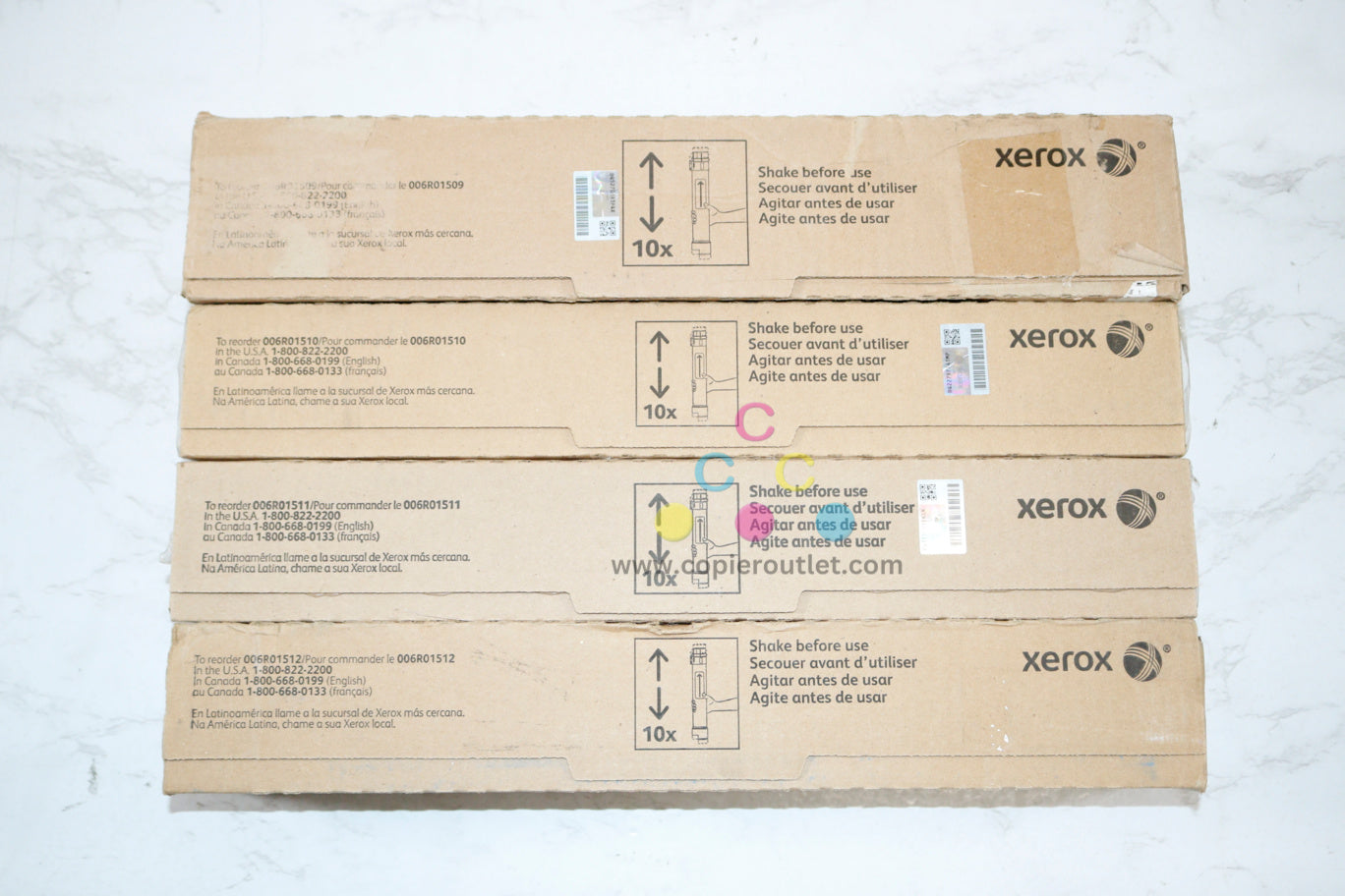 OEM Xerox WC 7525, 7530 AltaLink C8030, C8035  006R01509,10,11,12 CMYK Toner Set