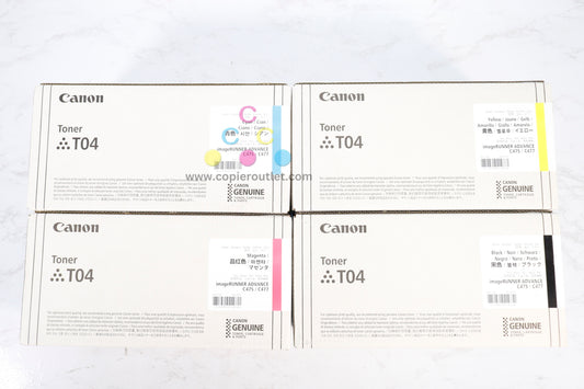 Lot Of 4 OEM Canon imageRunner C475,C477,C478,C568 T04 CMYK Toners