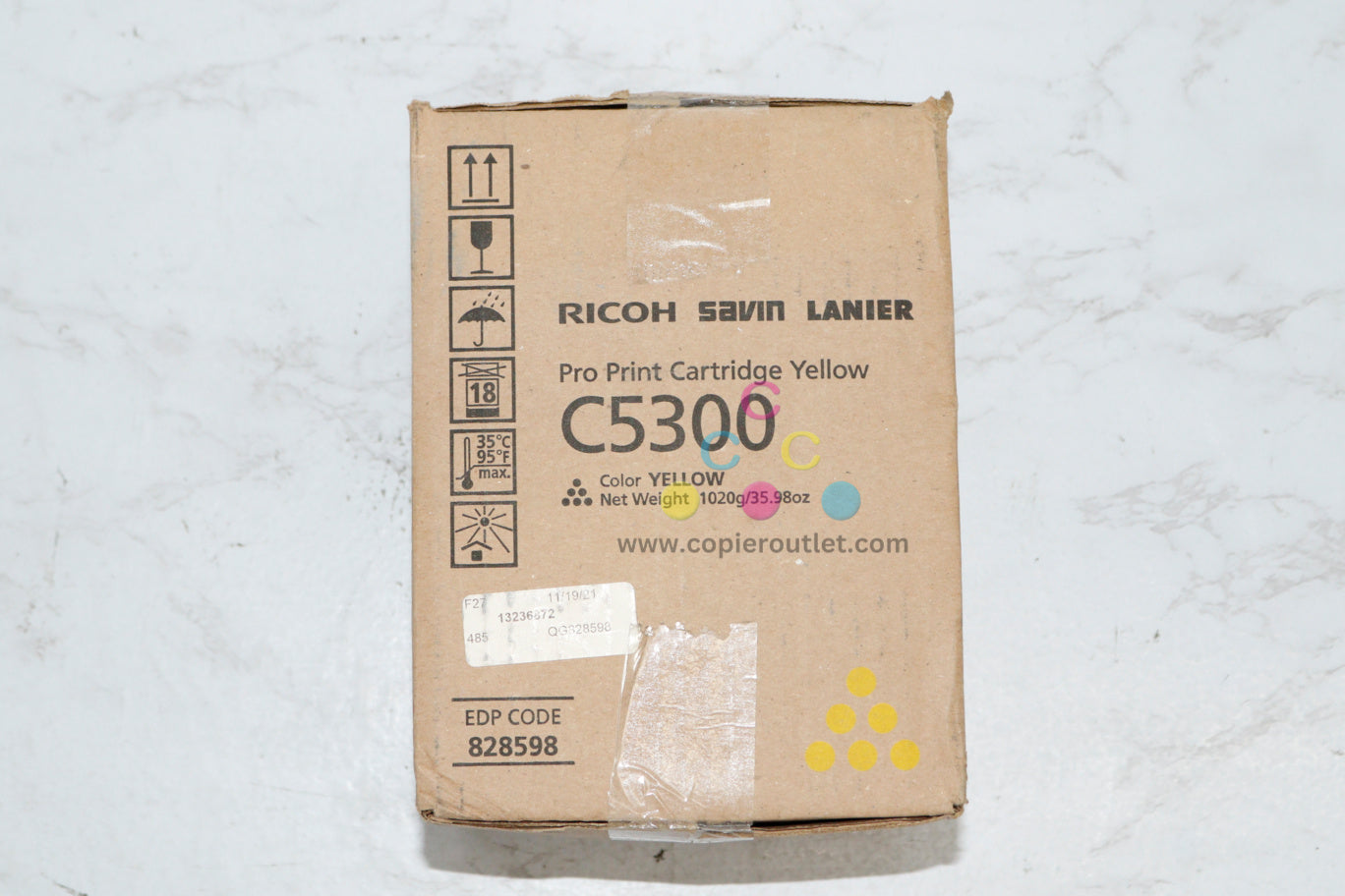 New Genuine Ricoh Savin Lanier Ricoh Pro C5300s, C5310s Yellow Toner 828598