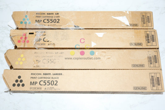 4 Cosmetic OEM Ricoh MPC4502,C4502A,C5502 CMYK Toner 841751,52,53,54