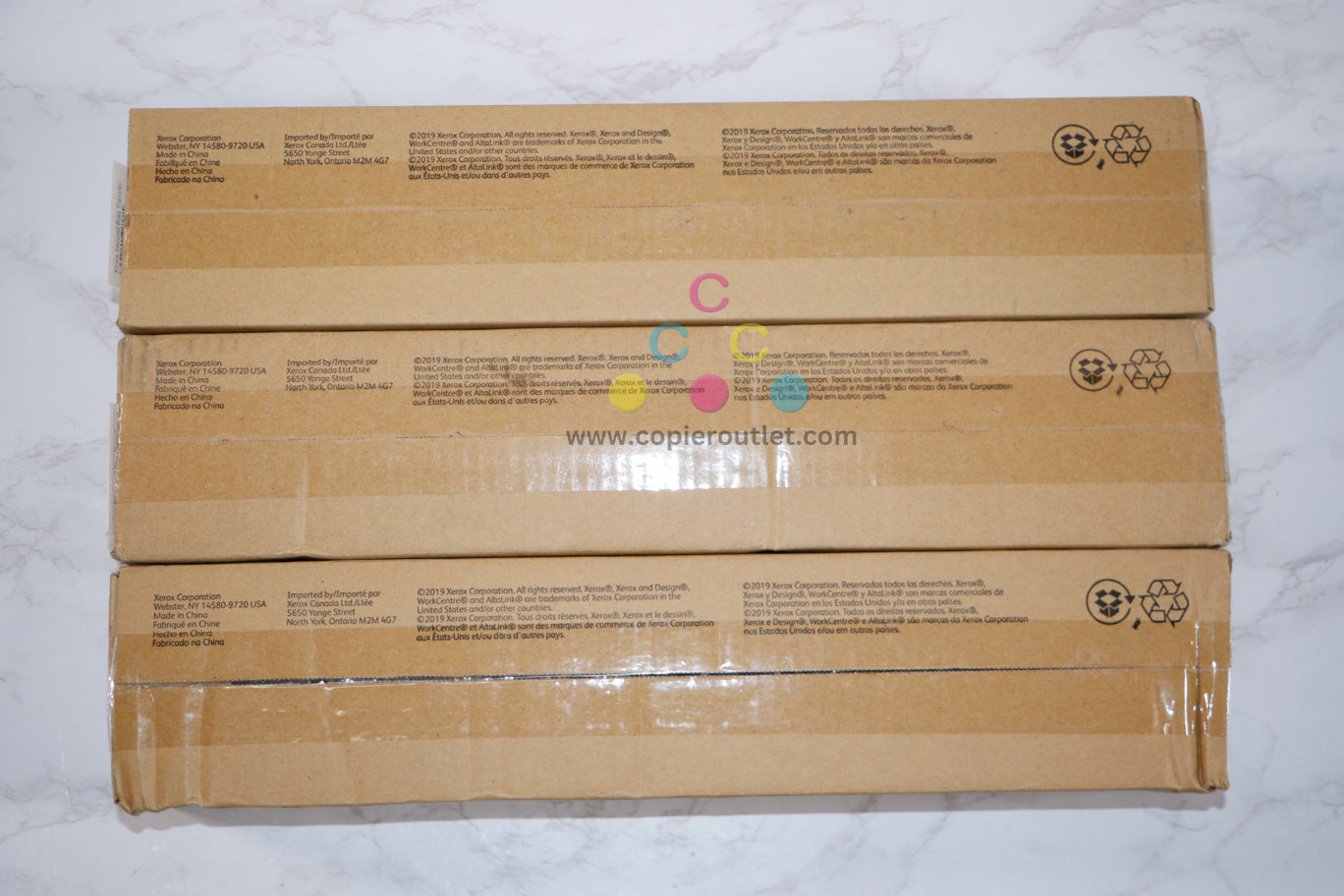 3 New Genuine Xerox WC7425,7428,7435,7525 Second Bias Transfer Rollers 008R13064