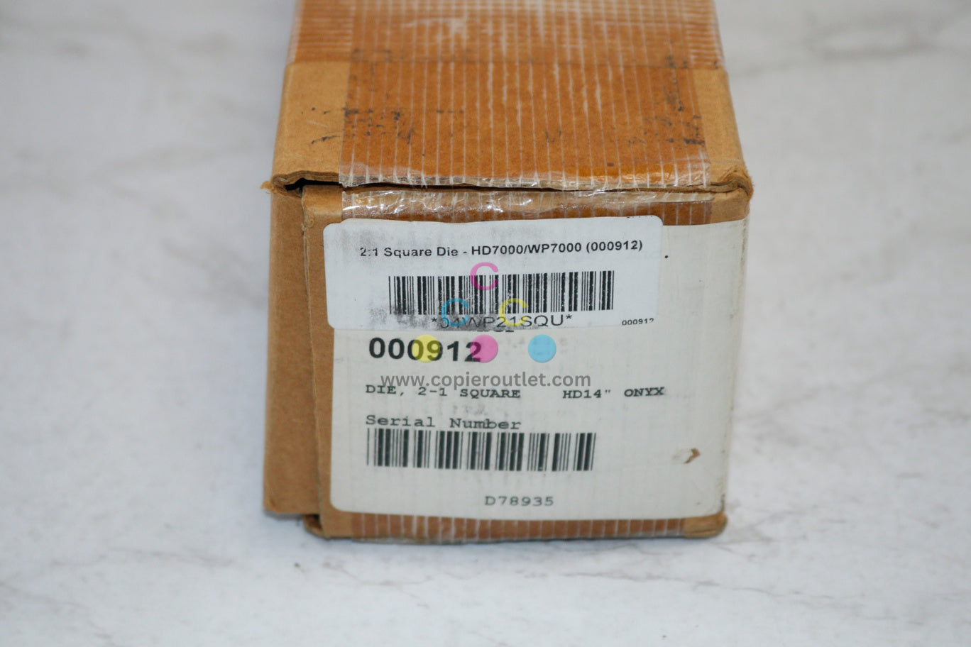 OEM 2:1 Square Die For Rhin-O-Tuff HD 7000/ WP7000 HD14" ONYX 04WP21SQU