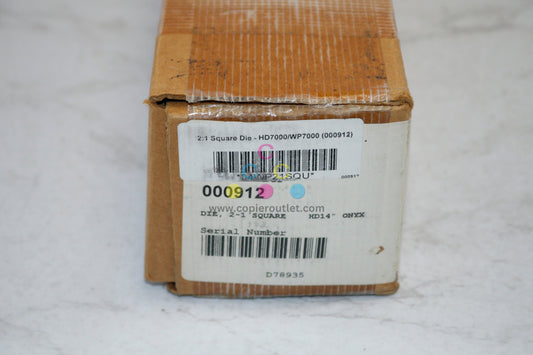 OEM 2:1 Square Die For Rhin-O-Tuff HD 7000/ WP7000 HD14" ONYX 04WP21SQU