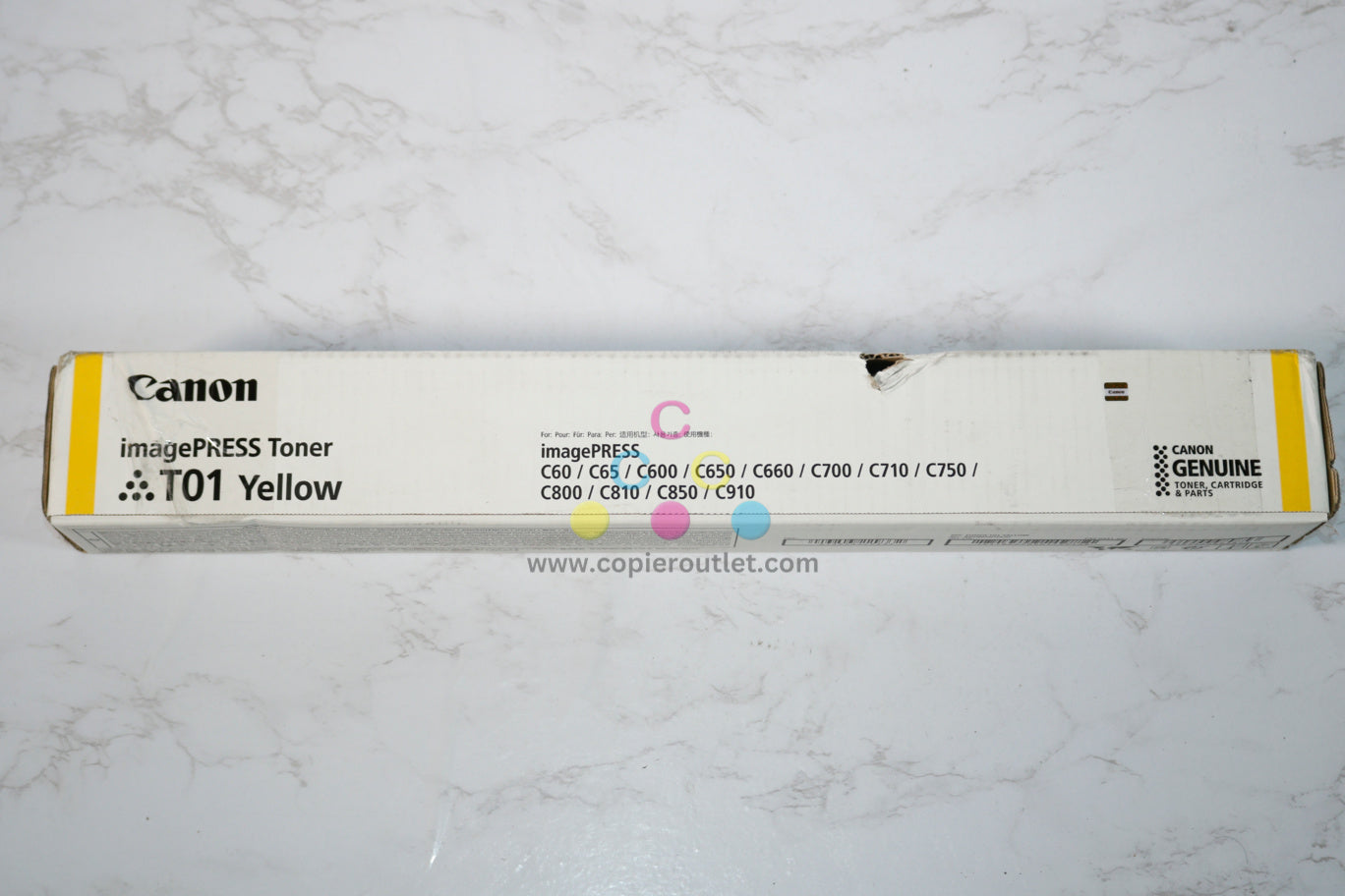 New OEM Canon C60,C65,C600,C650, T01 Yellow Toner Cartridge, 8069B001[AA]