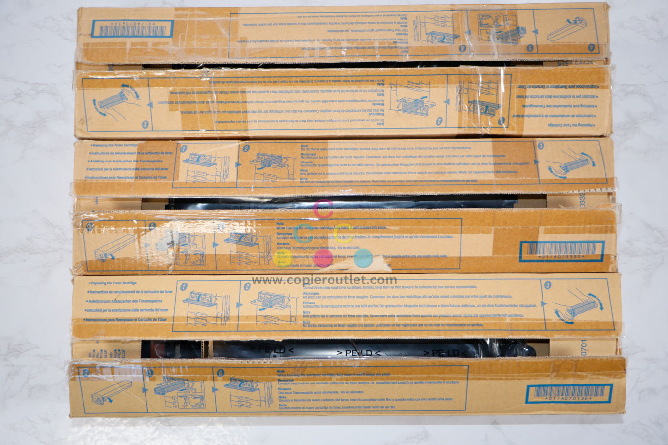 Open Box OEM Konica Minolta Bizhub C451 CMK Toner Set TN611C,TN611M,TN611K