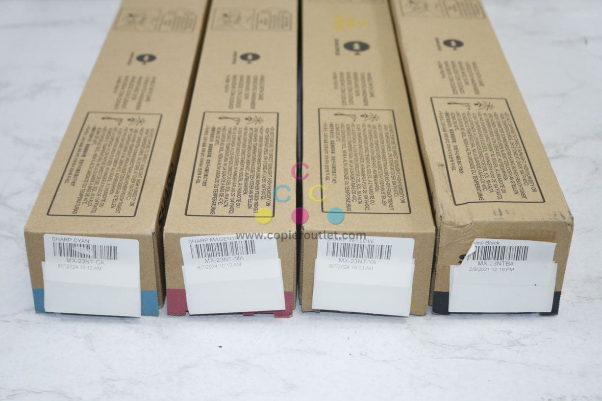 4 OEM Sharp MX-2310U,MX-2616N,MX-3116N CMYK MX-23NT-CA,MA,YA,BA Toners