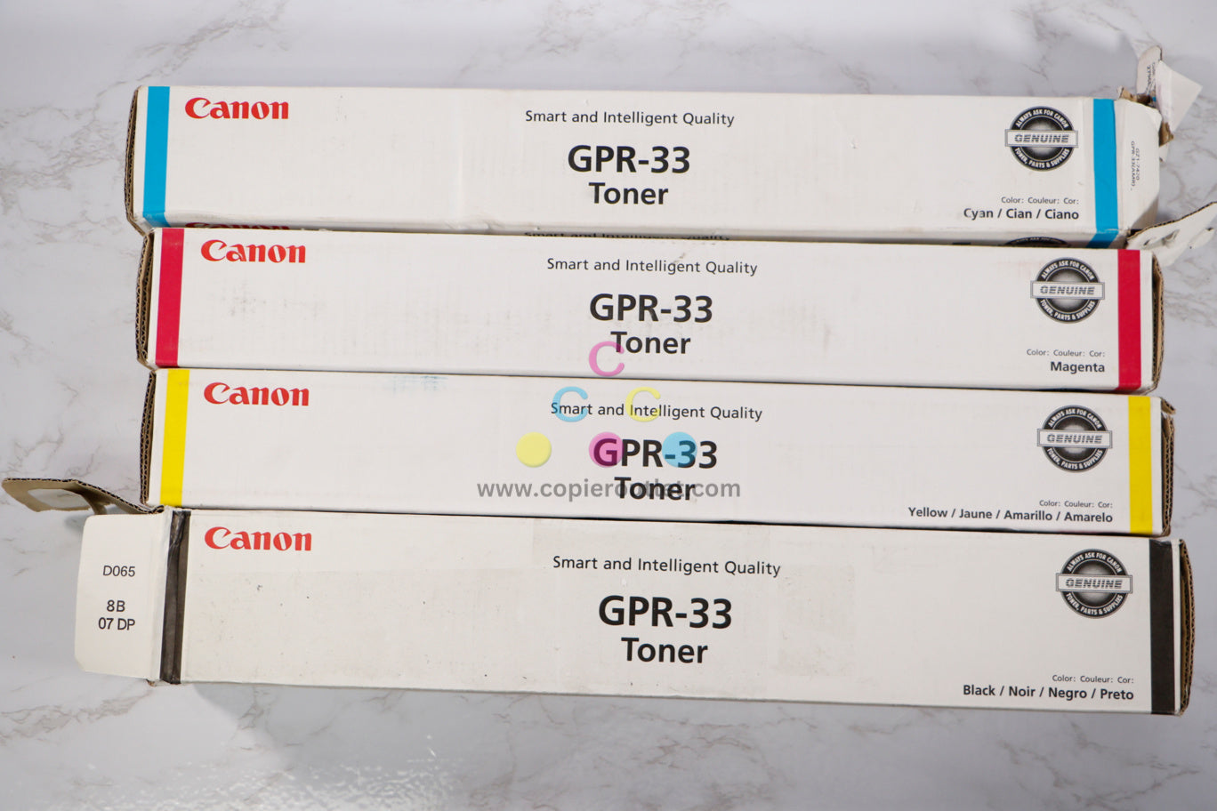OEM Canon imageRUNNER ADVANCE C7055,C7065,C7260,C7270 GPR-33CMYK Toner Set