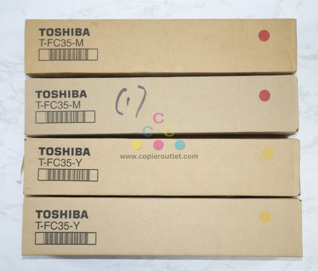 4 New OEM Toshiba e-STUDIO 2500C,3500C,3510C MMYY Toners T-FC35-M, T-FC35-Y