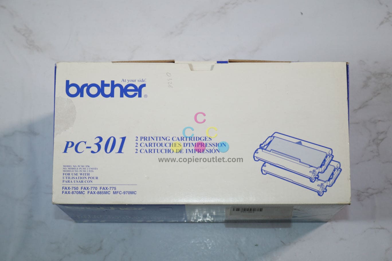 OEM Brother IntelliFax-775SI,875MC,MFC-970MC Value pack Printing Cartridges PC-301