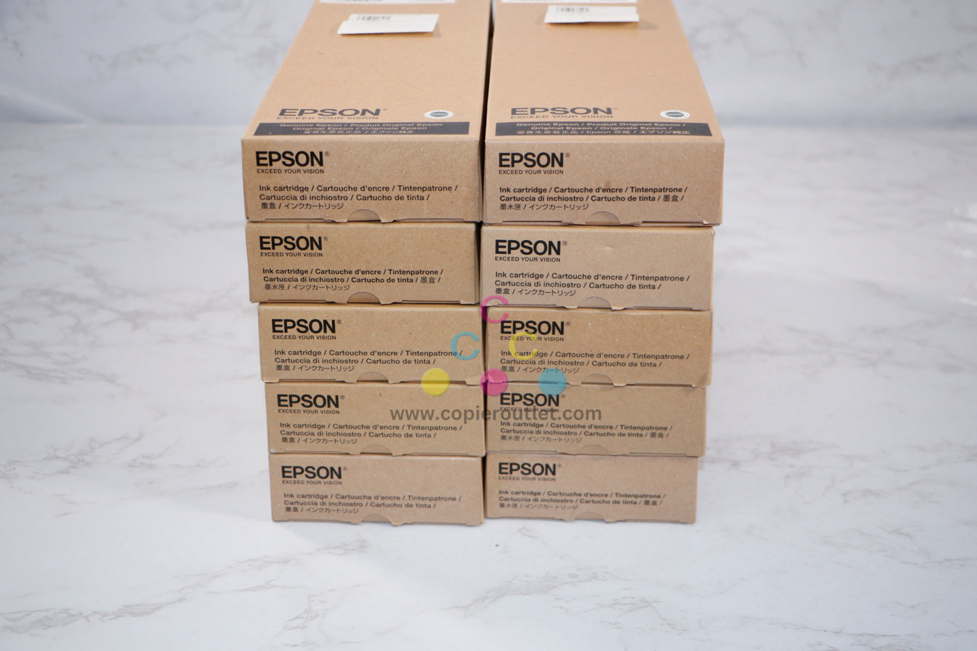 10 New OEM Epson SC-P20000,10000 Inks T8000 to T8009 LG,PBK,C,VM,Y,LC,VLM,DG,MBK,G