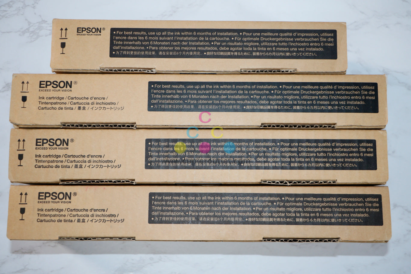 4 New OEM Epson SureColor-P9000,7000,8000,6000 G,C,PBK Inks T834B,T8041,T8042