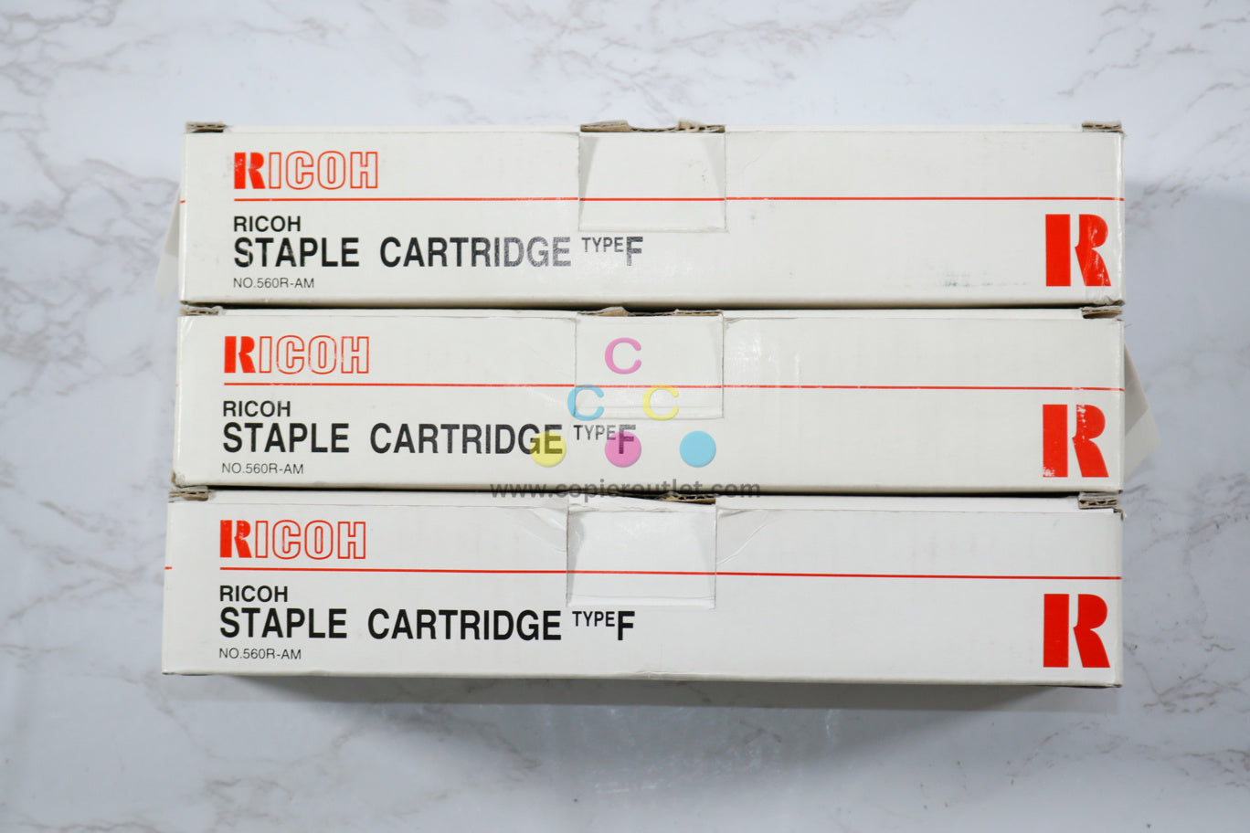 OEM Ricoh SR610,SR700,SR710 Type F Staple Cartridge 209307, 560R-AM (13 carts in total)