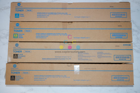 New OEM Konica Accurio Press C1060,C1070,C2060,C2070,C3070 CYKK Toner Set TN619
