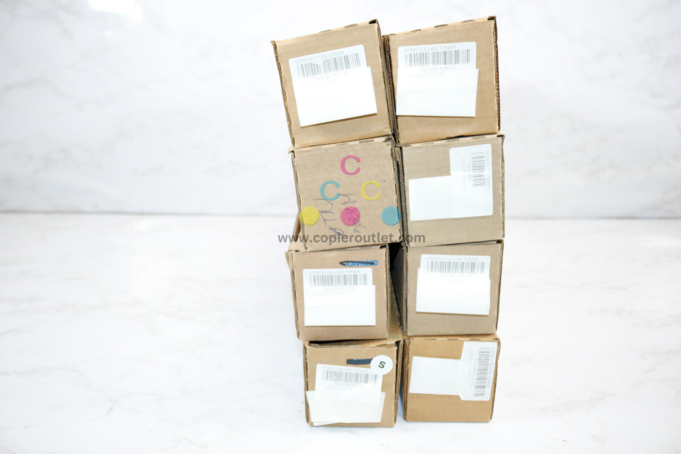 Lot of 8 OEM Konica Minolta BH C250i/C300i/C360i  TN328CMYK Low Yield Toners