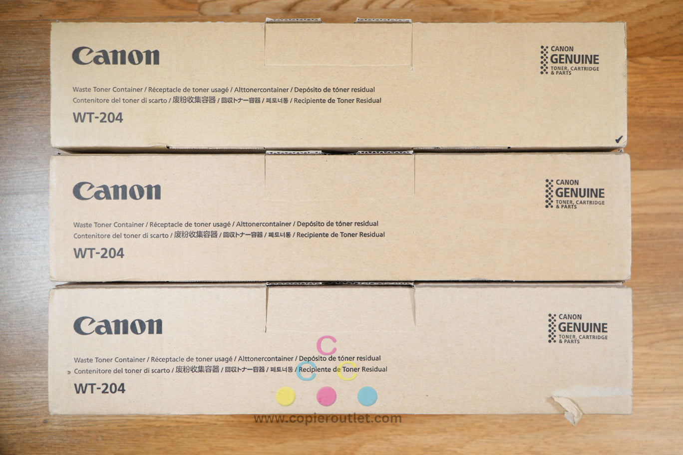 3 Canon WT-204 Waste Toner Bottle iR ADV C7055 C7065 C7580i C9065 PRO DX C7780i!