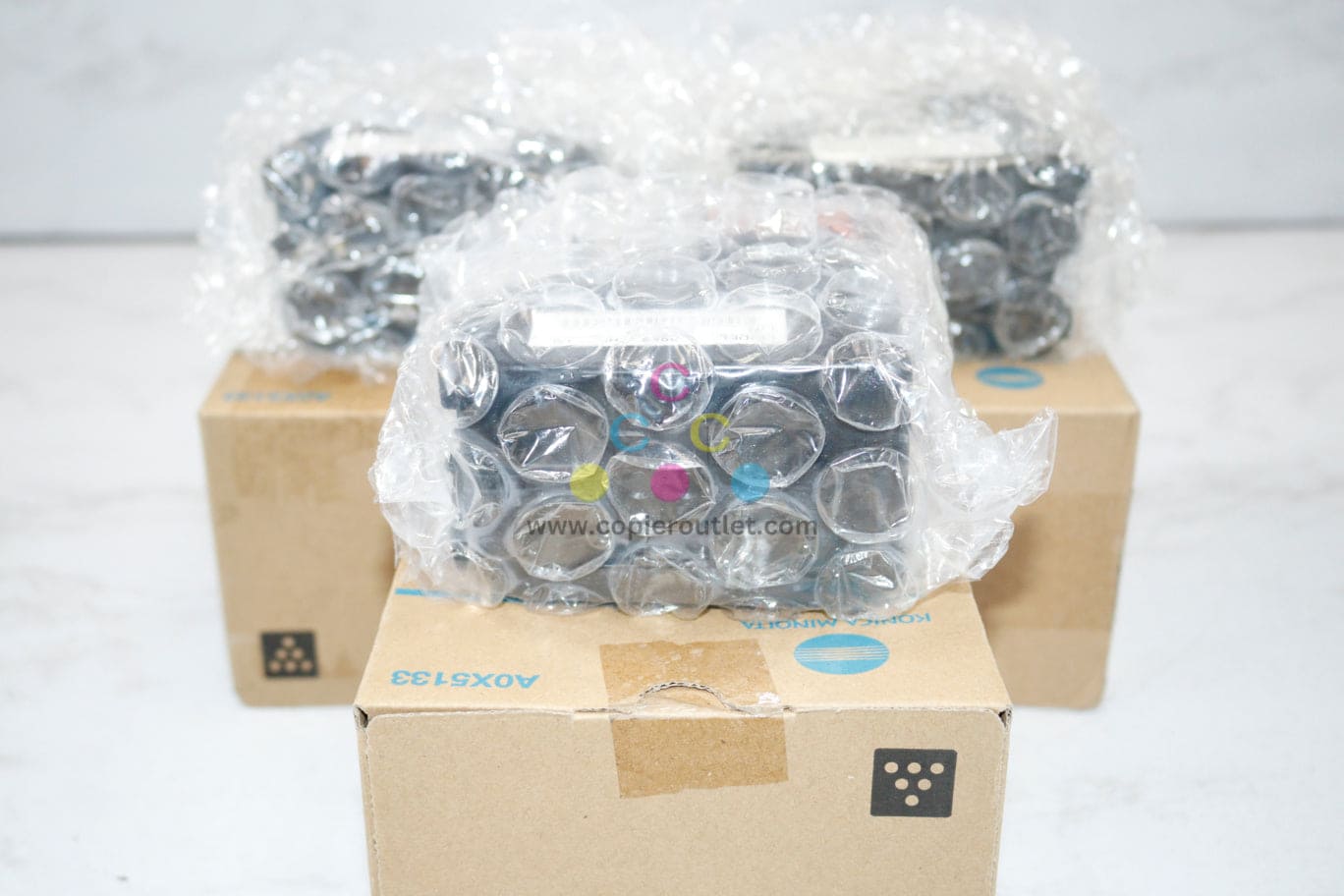 3 New Open OEM Konica Minolta Bizhub C25 Black Toners TNP27K, TNP-27K A0X51333