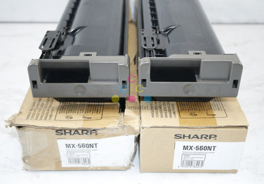 2 Open OEM Sharp MX-M2630,M2651,M3051 Black Toners MX-560NT Same Day Ship