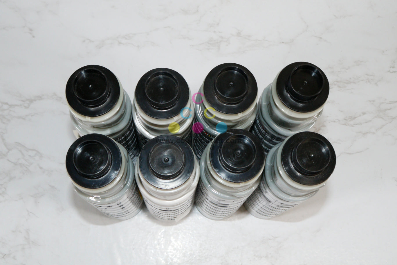 8 New OEM Ricoh Savin Lanier MP 301SP / 301SPF, MP 301 Black Toner Bottles 841767