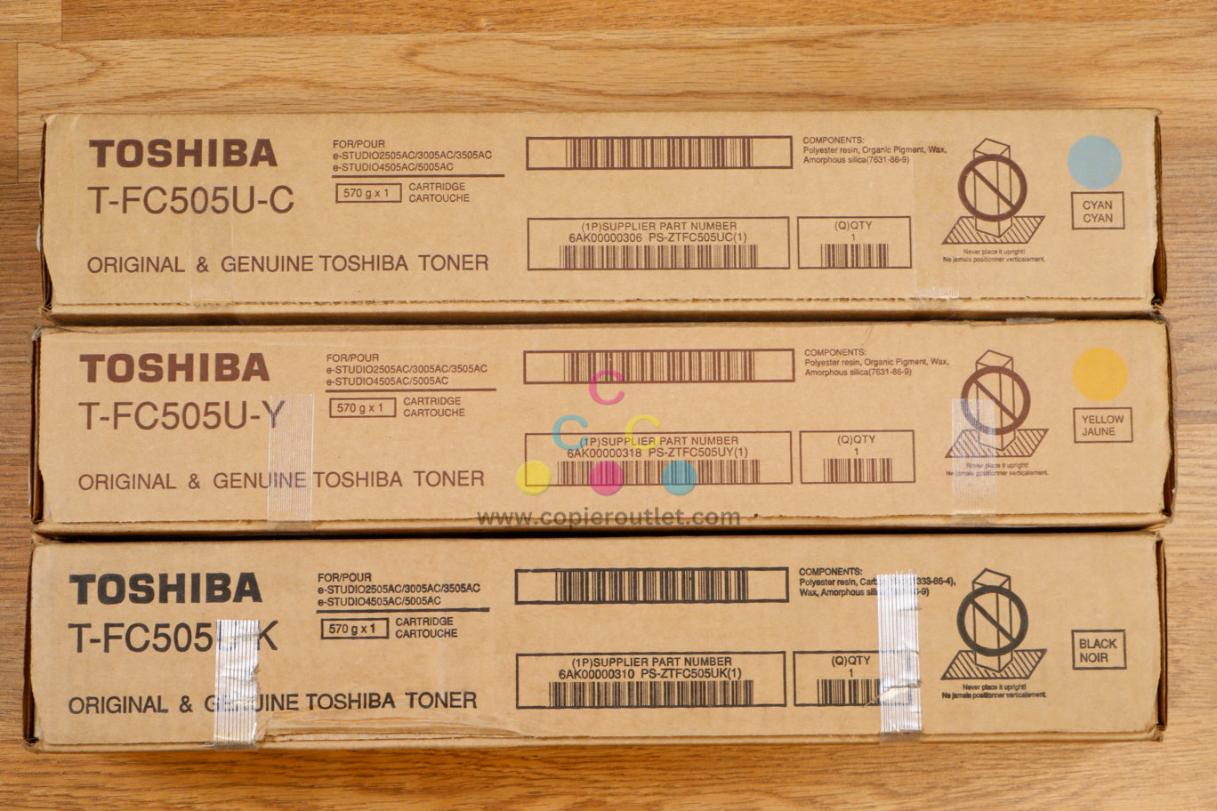 Genuine Toshiba T-FC505U CYK Hi Yi Toner Cart eSTUDIO2505AC 3005AC 4505AC 5005AC