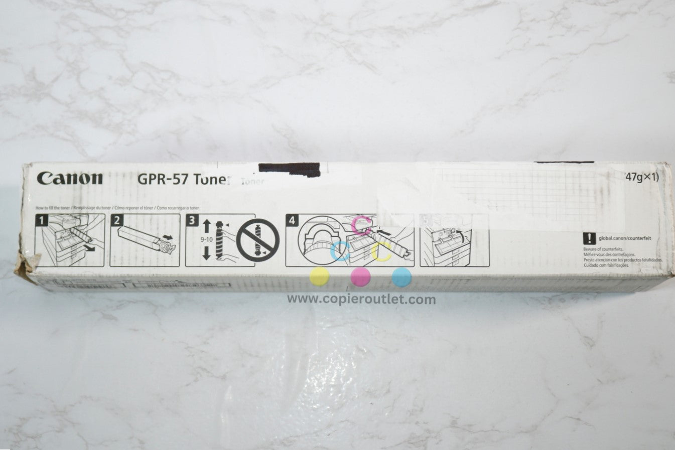 Open Box OEM Canon 4525i, 4535i, 4545i, Black Toner Cartridge GPR-57K, 0473C003[AA]