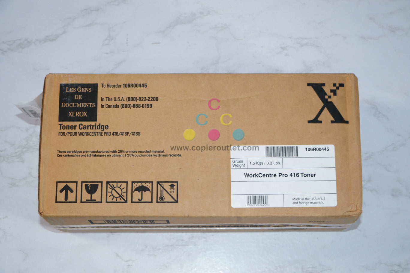 New OEM Xerox WorkCentre Pro416/416P/416S Toner Cartridge 106RO445 Same Day Ship