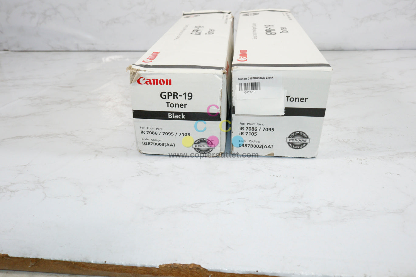 Lot of 2 Open Genuine Canon(1 used) 7086,7095,7095P GPR-19 Toner, Same Day shipping