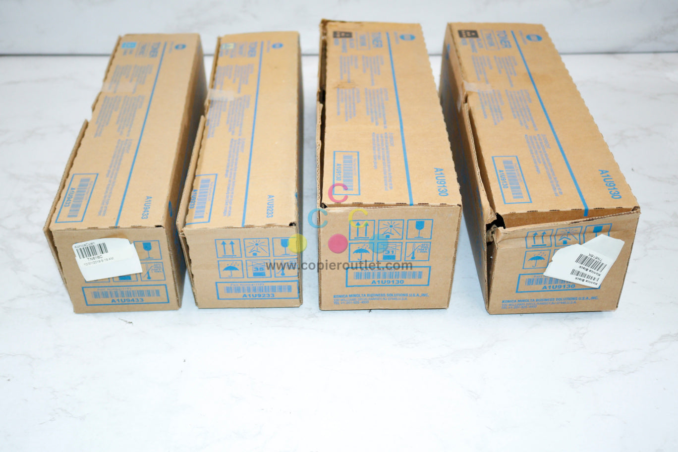 4 New OEM Konica Minolta BH C6000, C7000 TN616 CYKK Toners Same Day Ship