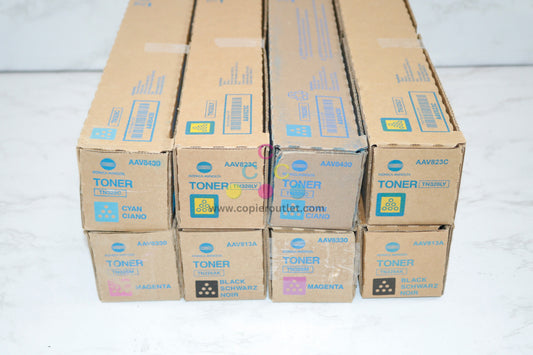 8 New OEM Konica Bizhub C250i,C300i,C360i CCMLYAK Toners TN328 Same Day Ship!!