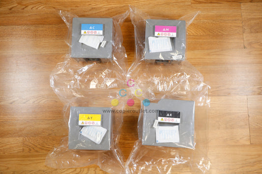 No Box Genuine Ricoh C8002 CMYK Toner Cartridge Set MP C6502SP C8002SP 842083-86