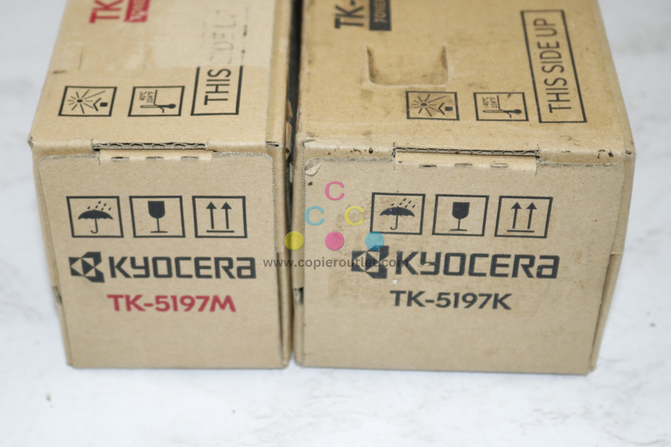 2 OEM Kyocera TASKalfa 306ci,307ci,308ci MK Toner TK-5197M,TK-5197K (Open Black)