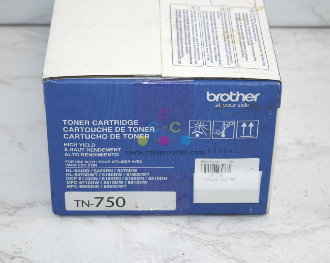 OEM Brothe HL-5540D,6180DW,DCP-8110DN,8950DWT Black Toner TN750 (TN-750)