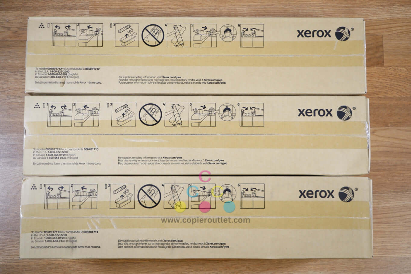 Genuine Xerox 006R01711-13 CMK HD EA Toner Cartridges Iridesse Production Press!