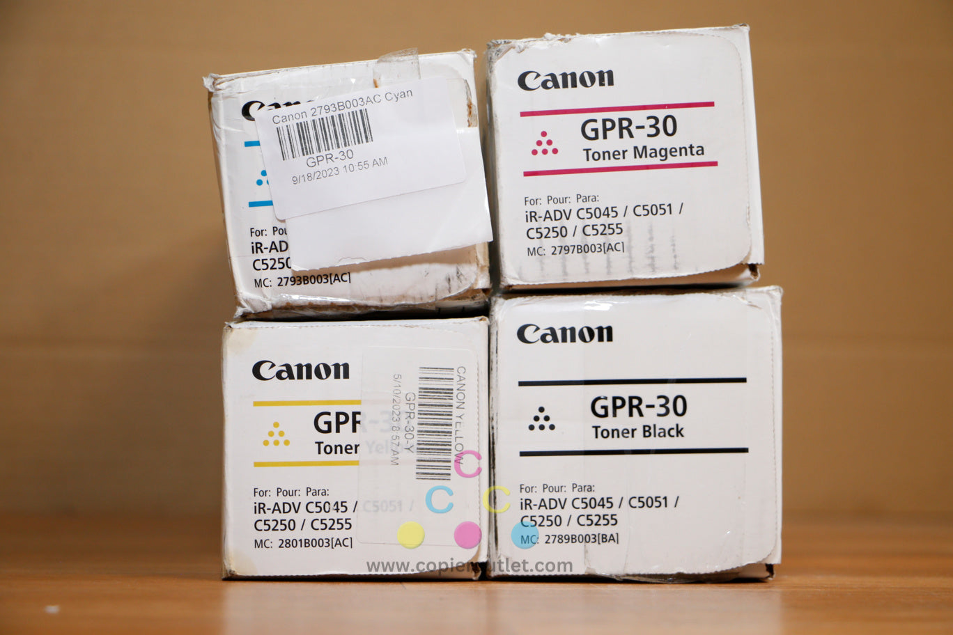 Cosmetic Canon GPR-30 CMYK Toner Cartridge Set iRUN ADV C5045 C5051 C5250 C5255!