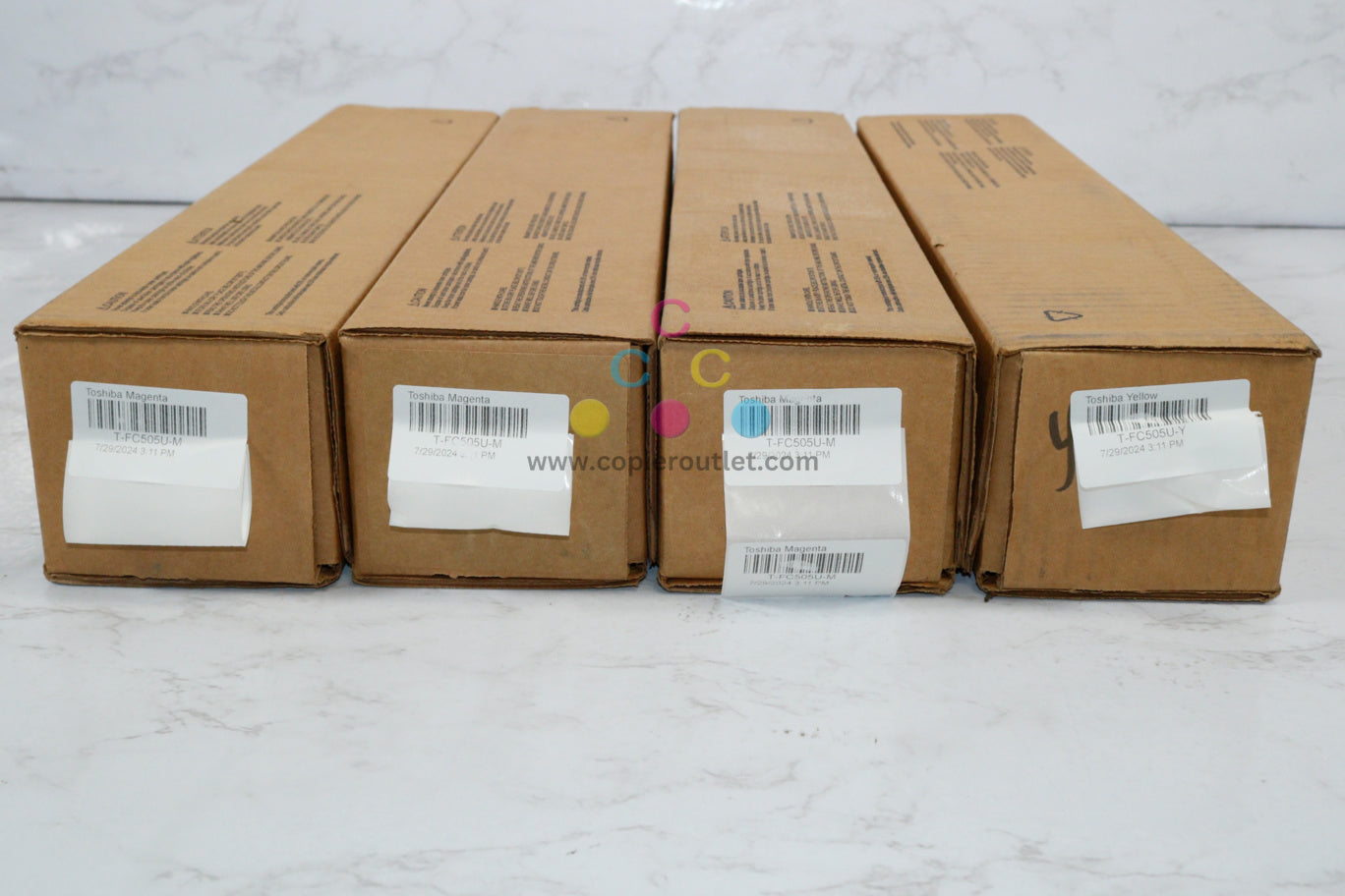 4 OEM Toshiba e-STUDIO 2505AC,3005AC,5005AC T-FC505U MMMY Toner Cartridges