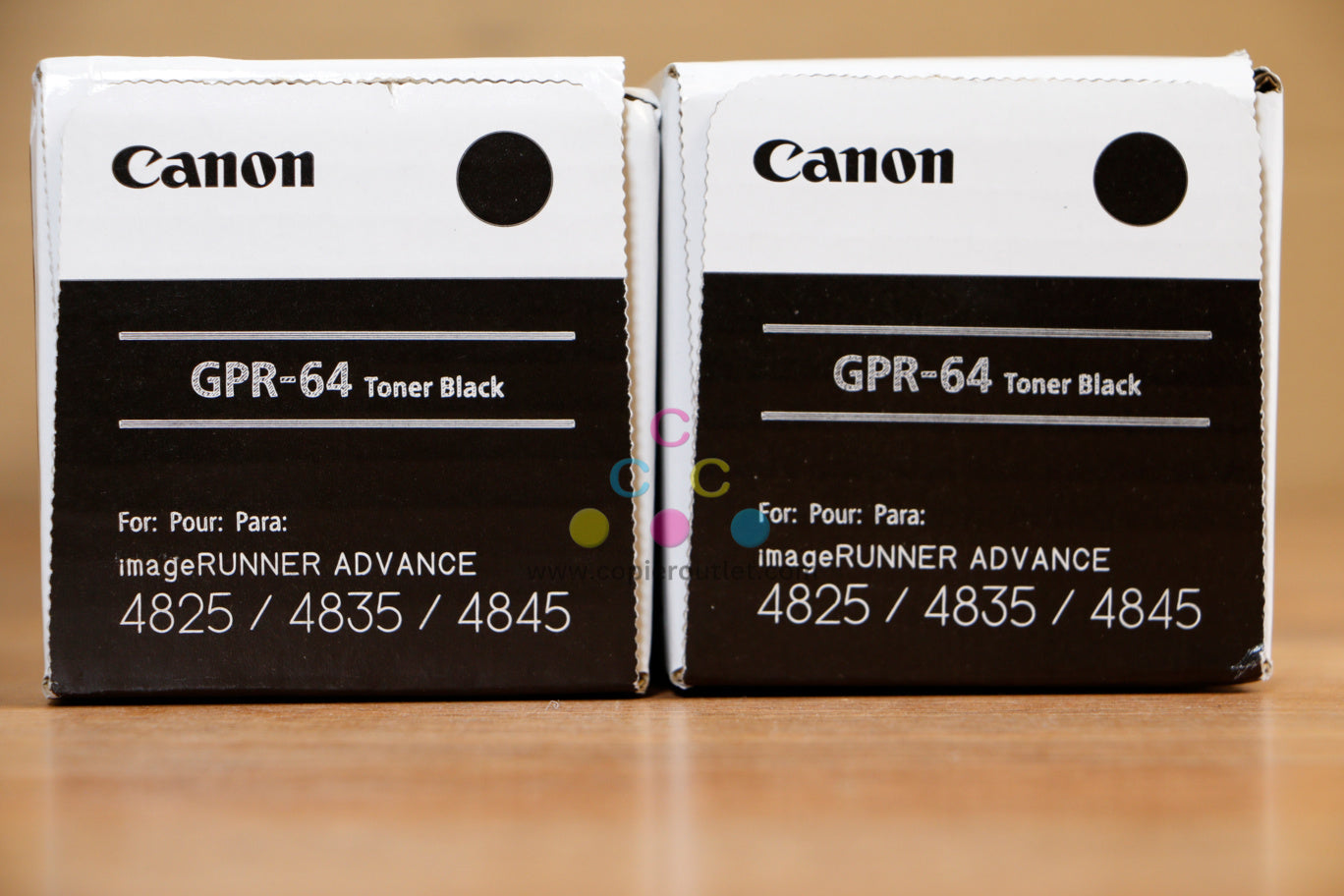 2 Genuine Canon GPR-64 Black Toner Cart iRUN ADV DX 4825i 4835i 4845i 5141C002AA