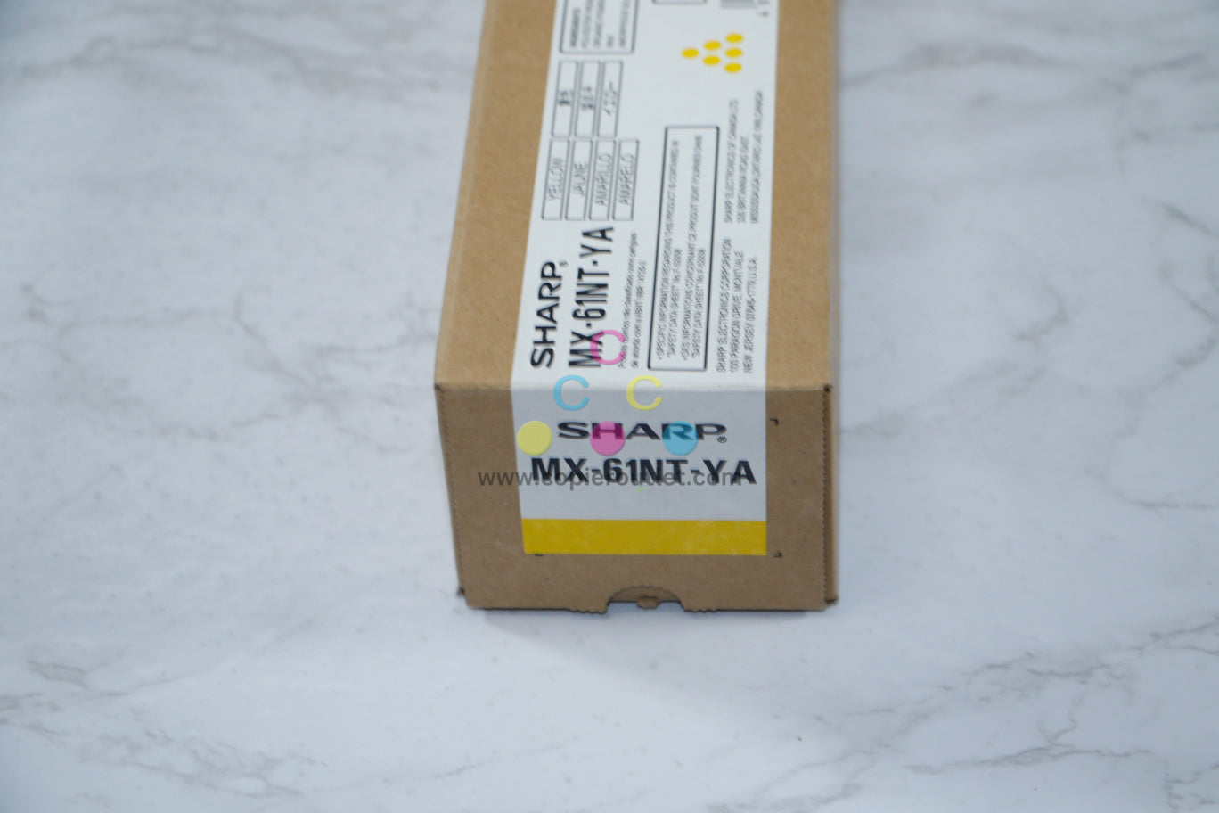 Genuine Sharp MX-61NT Yellow Toner Cartridges MX-2630N/MX-6071S Same Day Shipping!